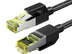 PATCH CORD UTP Ugreen Cat7, "NW150" fire din cupru, tiny cable, viteza maxima 10 Gbps, braided, 2m, negru "80423" (timbru verde 0.08 lei) - 6957303884230