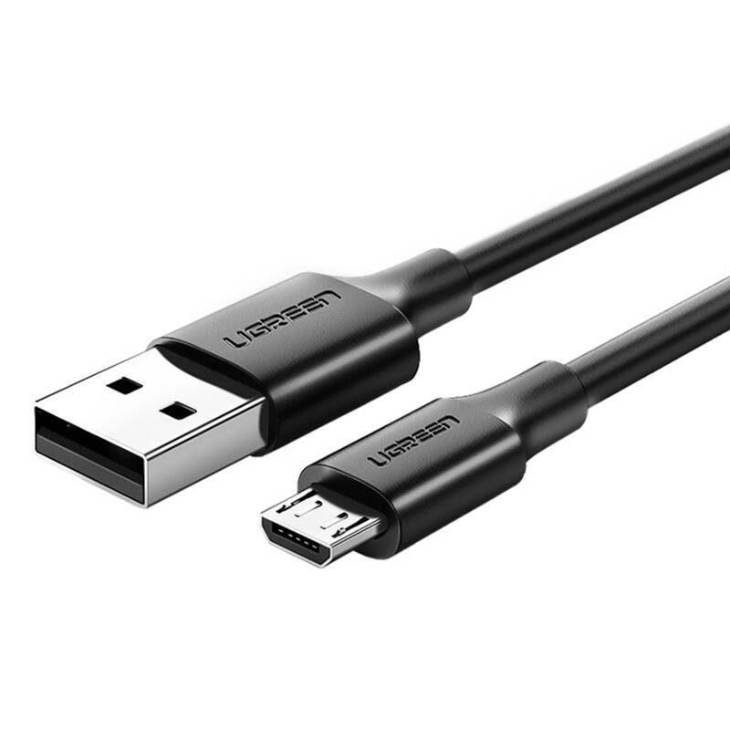 CABLU alimentare si date Ugreen, "US289", Fast Charging Data Cable pt. smartphone, USB la Micro-USB, nickel plating, PVC, 3m, negru "60827" (timbru verde 0.08 lei) -6957303868278