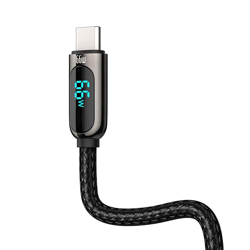 CABLU alimentare si date Baseus, Dynamic Fast Charging Data Cable pt. smartphone, USB (T) la USB Type-C (T), 66W, braided, 2m, negru, "CASX020101" (include TV 0.18lei) - 6932172600587 - Image 3