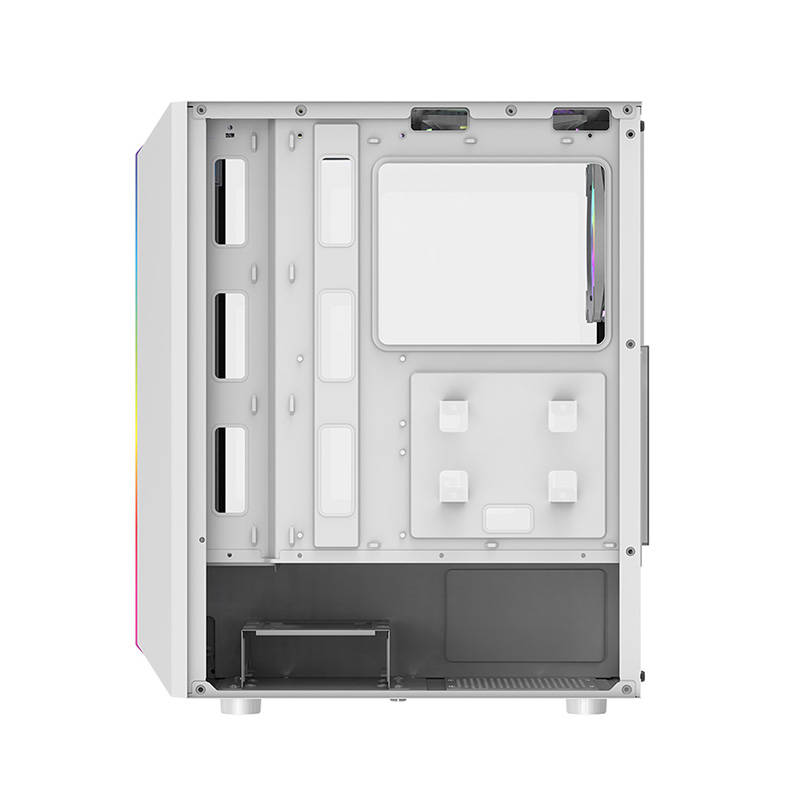 Darkflash DK151 LED computer case (white) + 3 RGB fans - Image 4
