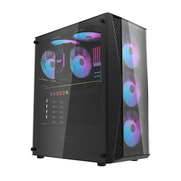 Darkflash DK352 Plus computer case (black) + 4 RGB fans - Image 6