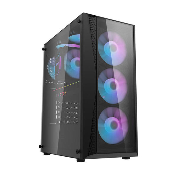 Darkflash DK352 Plus computer case (black) + 4 RGB fans - Image 4