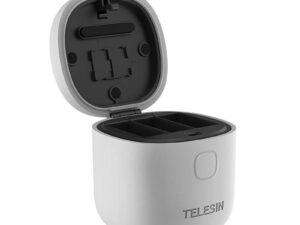 Telesin 3-slot waterproof charger Allin box for GoPro Hero 9 / Hero 10 + 3 batteries (GP-BTR-906-GY-B)