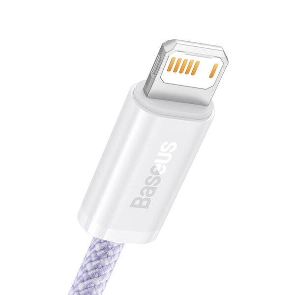 USB cable for Lightning Baseus Dynamic 2 Series, 2.4A, 2m (purple) - Image 3