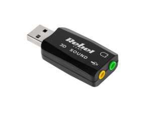 Rebel Sound Card USB / 3D Sound and Virtual 5.1 Sound