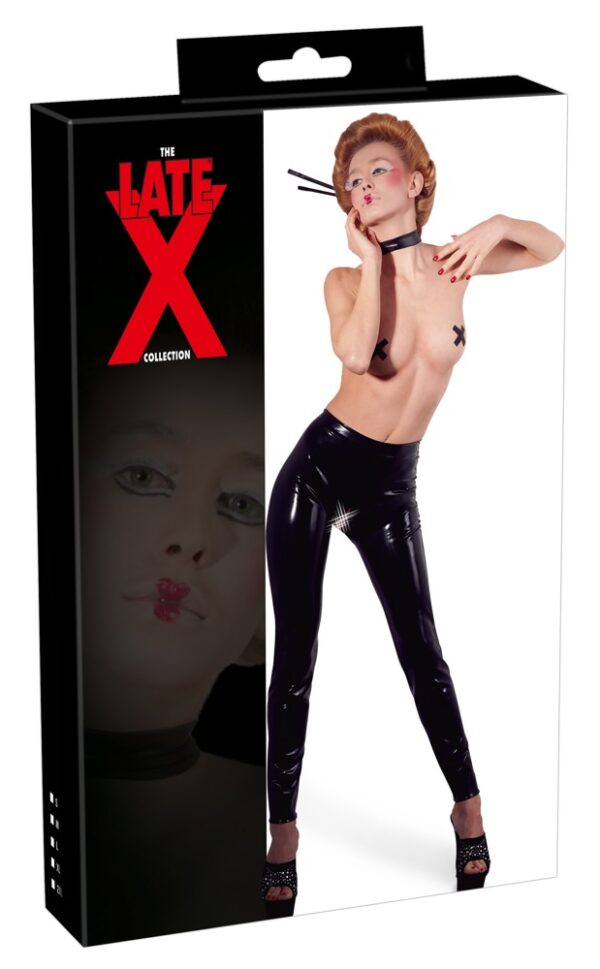 Crotchless Latex Leggings M