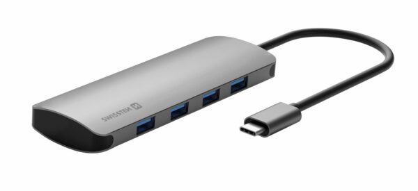 USB jagaja Swissten USB-C - 4 x USB-A (USB3.0) - Image 3