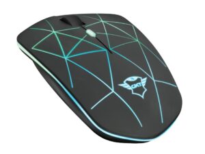MOUSE TRUST, "GXT 117 Strike", gaming, wireless, 2.4GHz, optic, 1400 dpi, butoane/scroll 6/1, iluminare, buton selectare viteza, negru, "TR-22625" (timbru verde 0.18 lei)