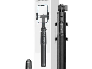 SELFIE STICK Ugreen, "LP586",  pt. smartphone, pliabil + telecomanda bluetooth, functie de trepied, Bluetooth 4.2, baterie CR1632, aluminiu, alb "15062" (include timbru verde 0.8 lei) - 6941876210626