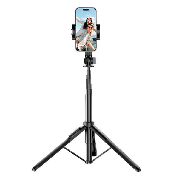 SELFIE STICK Ugreen, "LP586",  pt. smartphone, pliabil + telecomanda bluetooth, functie de trepied, Bluetooth 4.2, baterie CR1632, aluminiu, alb "15062" (include timbru verde 0.8 lei) - 6941876210626 - Image 2
