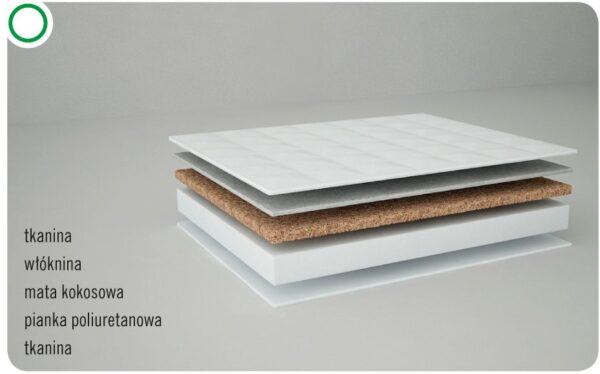 DANPOL mattress coconut - foam 120x60cm - Image 4