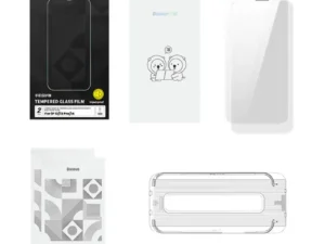 Tempered Glass Baseus Corning for iPhone 13/13 Pro/14 with built-in dust filter