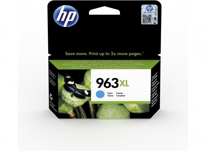 HP Ink Cartridge č.963 cyan XL