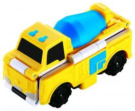 FLIPCARS 2-in-1 construction vehicle Cement Mixer & Trench Maker, D, EU463875-02