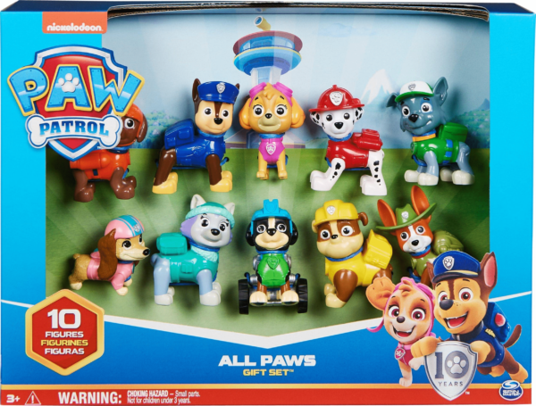 PAW Patrol , 10th Anniversary, All Paws On Deck Toy Figures Gift Pack with 10 Collectible Action Figures, Kids Toys for Ages 3 and up - Image 2