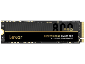 Lexar SSD NM800PRO PCle Gen4 M.2 NVMe - 1TB (čtení/zápis: 7500/6300MB/s) - Heatsink, černá