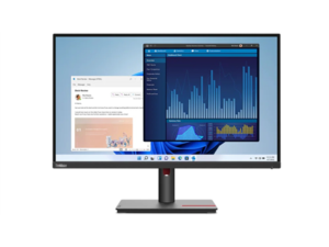 Lenovo T27p-30/ 27" IPS/ 3840x2160/ 16:9/ 350cd/m2cmd/ 1300:1 / 4ms/ HDMI/ DP/ USB/ RJ45/ jack/ VESA/ PIVOT/ černý