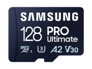 Samsung | MicroSD Card with Card Reader | PRO Ultimate | 128 GB | microSDXC Memory Card | Flash memory class U3, V30, A2