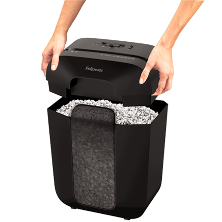 Powershred | LX41 | Black | 17 L | Credit cards shredding | Paper handling standard/output 8 sheets per pass | Mini-Cut Shredder | Warranty 24 month(s) - Image 4