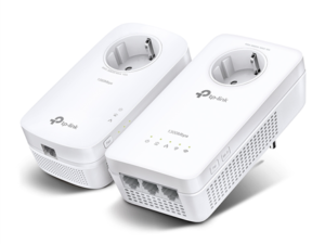 TP-LINK "AV1300 Gigabit Passthrough Powerline AC1200 Wi-Fi KitKIT: 1× TL-WPA8631P + 1× TL-PA8010PTL-WPA8631P:SPEED: 3