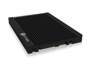 RACK Icy Box SSD, de la M.2 PCIe (NVMe) la 2.5" SSD U.2, 9.5mm inaltime, aluminiu, negru, "IB-M2U04"