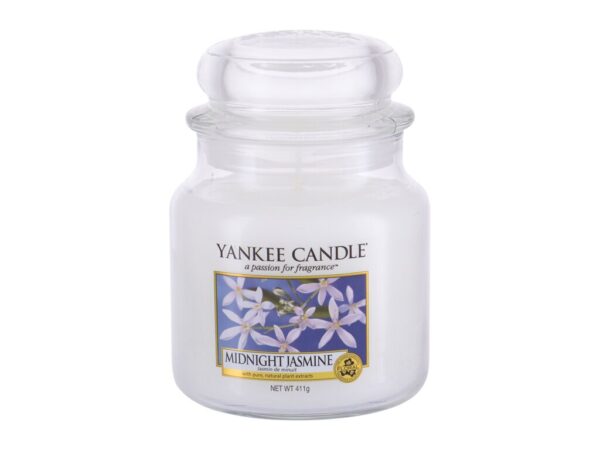 Yankee Candle Classic Medium Jar Candles Scented Candle Midnight Jasmine 411 g