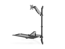 Digitus | Wall mount | Tilt, height adjustment, rotate | 17-32 " | Black