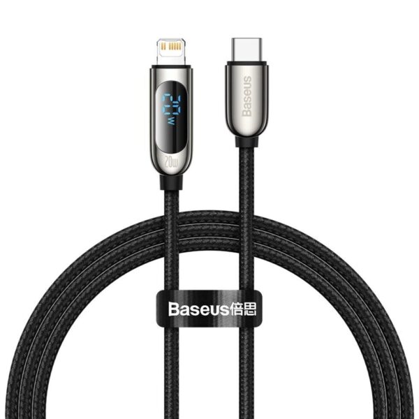 USB-C cable for Lightning Baseus Display, PD, 20W, 1m (black)