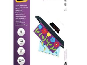 Laminēšanas plēve Fellowes A4 80 Micron - Matt Laminating Pouches (100 pack)