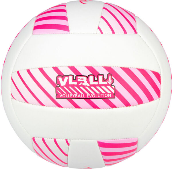 Volleyball ball AVENTO 16VF Pink/White PVC leather - Image 2