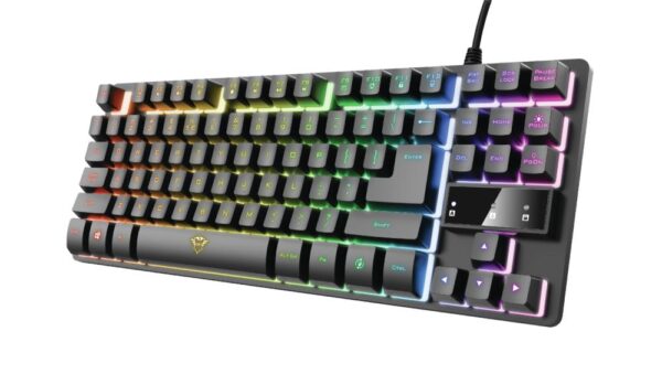 Trust GXT 833 Thado keyboard Gaming USB Dutch Black, Silver