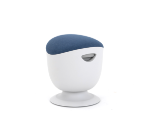 Up Up Seul ergonomic balance stool White, D47 Blue fabric