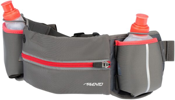 Hip bag with bottles AVENTO 44RA Grey/Fluorescent pink - Image 7