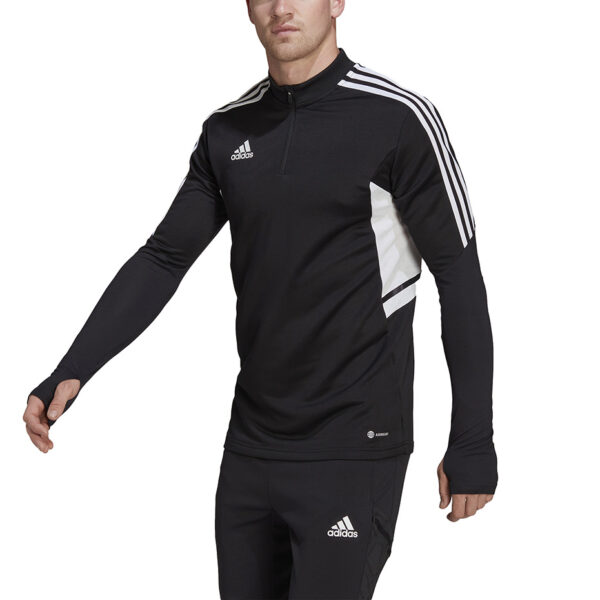 adidas Condivo 22 Training Men's Sweatshirt Black HA6269 - Image 4