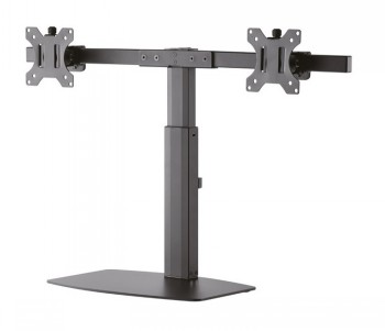 Neomounts FPMA-D865D - Stojan - pln� pohyb - pro 2 LCD displeje - �ern� - velikost obrazovky: 10"-27" - stoln� stojan, upevniteln� na st�l