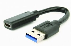 Adapter USB 3.1 A męski do USB C żeński 10 cm