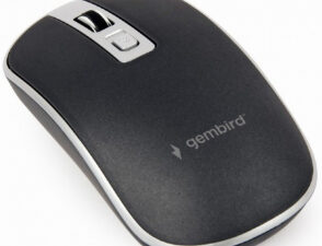 MOUSE GEMBIRD, PC sau NB, wireless, 2.4GHz, optic, 1600 dpi, butoane/scroll 4/1, , negru / argintiu, "MUSW-4B-06-BS" (timbru verde 0.18 lei)