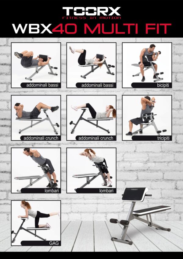 Training bench TOORX WBX40 MULTIFIT