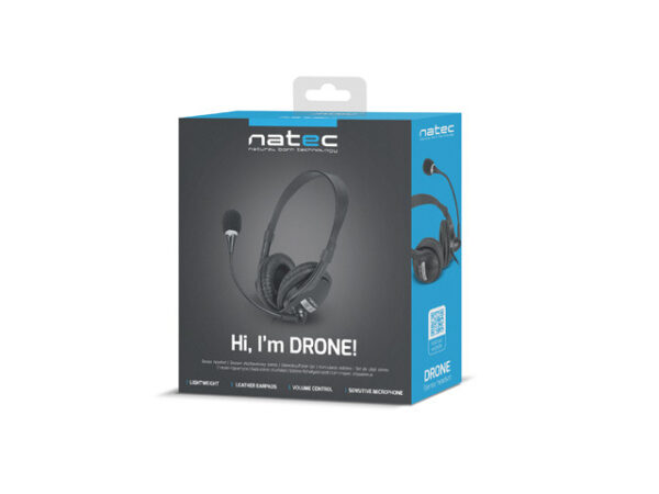 NATEC Drone Headset Wired Head-band Calls/Music Black, Orange - Image 6