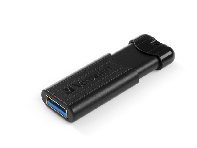MEMORIE USB VERBATIM PINSTRIPE 32GB USB 3.0 NEGRU "49317" (TIMBRU VERDE 0.03 LEI) - Image 3