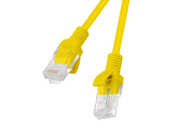 Lanberg PCU5-20CC-0025-Y networking cable Yellow 0.25 m Cat5e U/UTP (UTP)