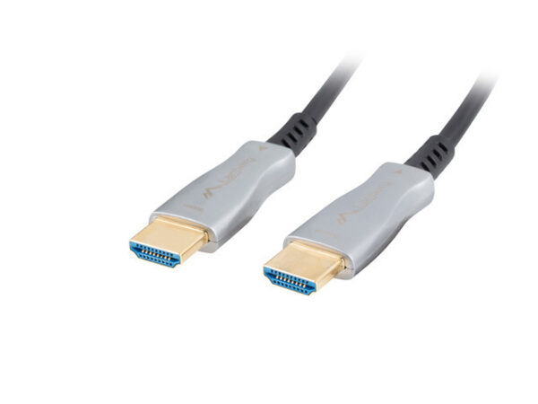 Lanberg kabel HDMI v2.0 M/M 30m optyczny AOC czarny - Image 2