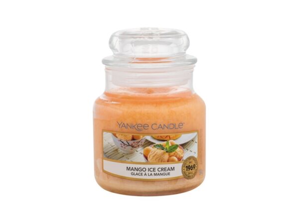 Yankee Candle Classic Small Jar Candles Scented Candle Mango Ice Cream 104 g