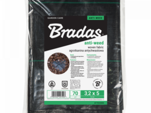 Anti-weed woven PP black UV, 70g,  0,6 x 10m