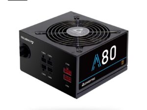 SURSA Chieftec A-80 750 W, semi-modulara, certificare 80 Plus Bronze - compatibila, ventilator 120 mm x 1, PCI-E 6+2 pin x 2, SATA x 6, "CTG-750C" (timbru verde 2 lei)