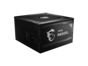 MSI zdroj MAG A650GL/ 650W/ ATX/ akt. PFC/ 7 let celk. záruka/ 120mm fan/ modulární kabeláž/ 80PLUS Gold