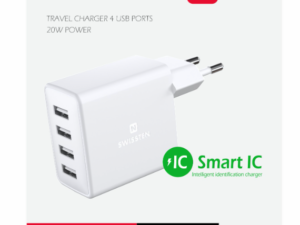 Telefoni laadija Swissten 4xUSB 4A 20W