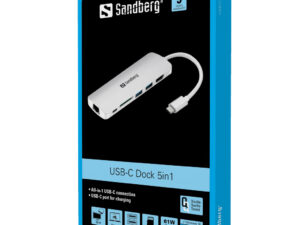 SANDBERG USB-C Dock HDMI+LAN+SD+USB 61W
