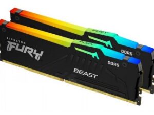 Kingston DRAM 32GB 5600MT/s DDR5 CL40 DIMM (Kit of 2) FURY Beast RGB XMP