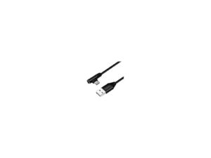 LogiLink micro USB w oplocie 1.0m kątowy czarny
